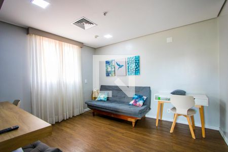 Sala de apartamento para alugar com 1 quarto, 43m² em Centro, Santo André