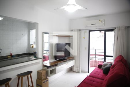 Sala de apartamento para alugar com 1 quarto, 61m² em Canto do Forte, Praia Grande