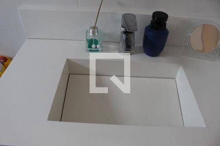 Detalhe - Banheiro Principal - Pia de apartamento à venda com 3 quartos, 87m² em Mauá, São Caetano do Sul