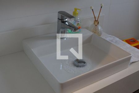 Detalhe - Banheiro da Suíte - Pia de apartamento à venda com 3 quartos, 87m² em Mauá, São Caetano do Sul
