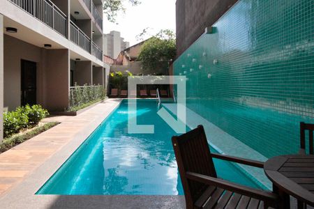 Studio para alugar com 25m², 1 quarto e sem vagaPiscina