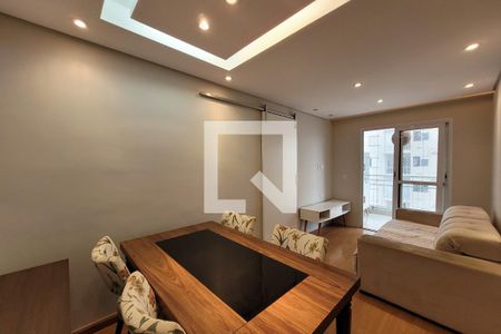 sala de estar/jantar de apartamento à venda com 2 quartos, 55m² em Vila Agua Funda, São Paulo