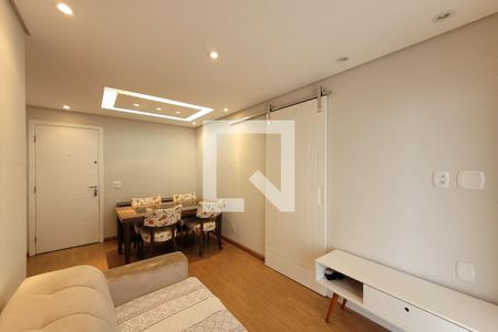 sala de estar/jantar de apartamento à venda com 2 quartos, 55m² em Vila Agua Funda, São Paulo