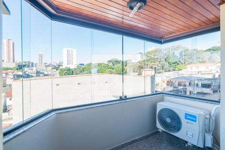 Varanda da Sala de apartamento para alugar com 3 quartos, 130m² em Vila Valparaíso, Santo André