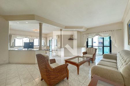 Sala de apartamento para alugar com 5 quartos, 290m² em Barra Funda, Guarujá