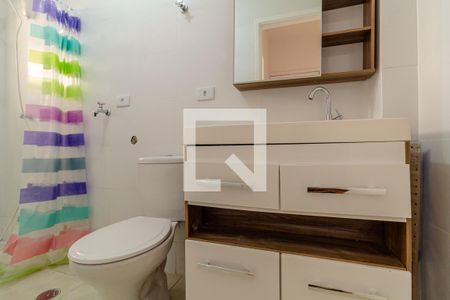 Banheiro de kitnet/studio para alugar com 1 quarto, 35m² em Vila Buarque, São Paulo