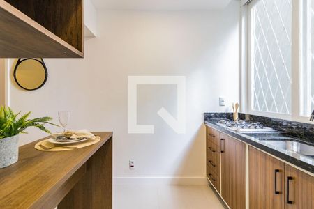 Cozinha de apartamento para alugar com 1 quarto, 44m² em Floresta, Porto Alegre