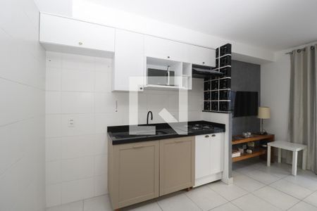 Apartamento para alugar com 38m², 1 quarto e sem vagaDetalhe da cozinha