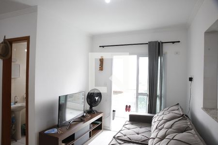 Sala de apartamento para alugar com 1 quarto, 47m² em Vila Tupi, Praia Grande