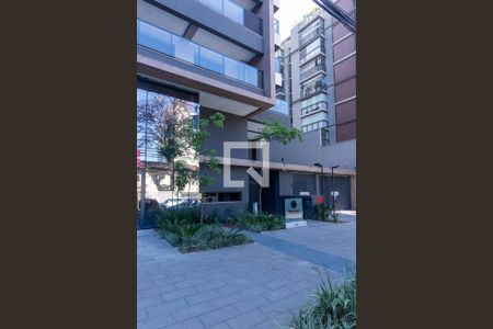 Studio para alugar com 27m², 1 quarto e sem vagaFachada e portaria