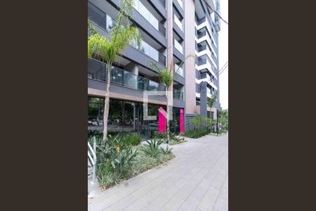 Studio para alugar com 27m², 1 quarto e sem vagaFachada e portaria