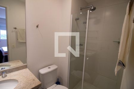 Banheiro da Suíte de apartamento para alugar com 1 quarto, 50m² em Vila Cordeiro, São Paulo