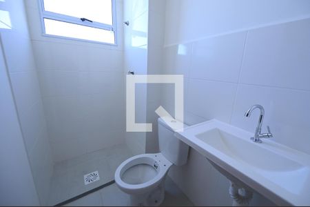 banheiro de apartamento para alugar com 2 quartos, 44m² em Chácara São Pedro, Aparecida de Goiânia