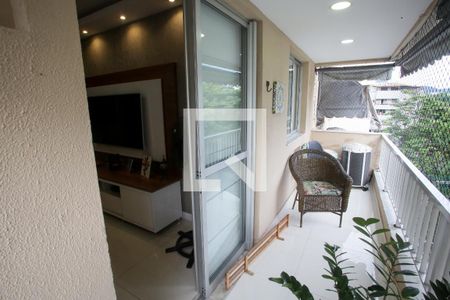 Varanda da Sala de apartamento à venda com 3 quartos, 128m² em Anil, Rio de Janeiro