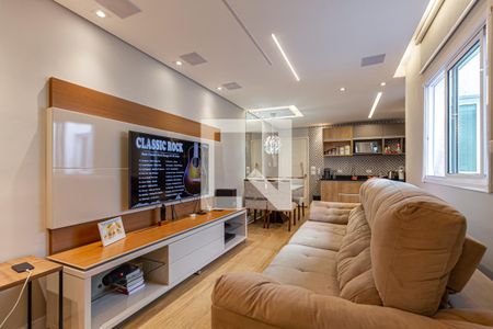 Sala de apartamento à venda com 2 quartos, 87m² em Vila Pires, Santo André