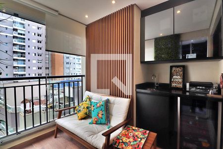 Varanda da Sala de apartamento à venda com 2 quartos, 66m² em Jardim, Santo André