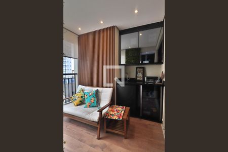 Varanda da Sala de apartamento à venda com 2 quartos, 66m² em Jardim, Santo André