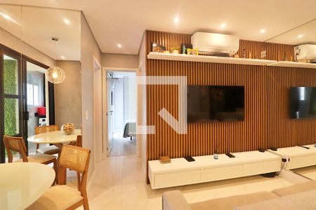 Sala de apartamento à venda com 2 quartos, 66m² em Jardim, Santo André