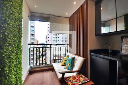 Varanda da Sala de apartamento à venda com 2 quartos, 66m² em Jardim, Santo André