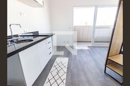 Sala/Cozinha de apartamento para alugar com 1 quarto, 26m² em Belenzinho, São Paulo