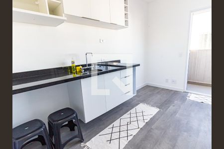 Sala/Cozinha de apartamento para alugar com 1 quarto, 26m² em Belenzinho, São Paulo