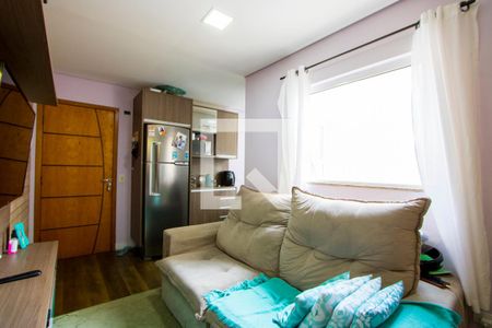 Sala de apartamento à venda com 2 quartos, 90m² em Vila Lutécia, Santo André