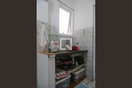 Cozinha de kitnet/studio para alugar com 1 quarto, 37m² em Aparecida, Santos