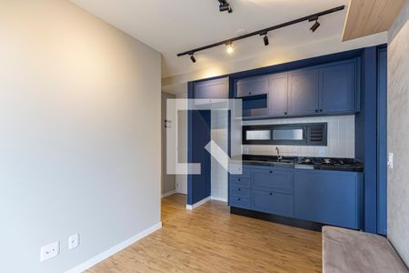 Sala e Cozinha de apartamento para alugar com 2 quartos, 66m² em Vila Valparaíso, Santo André