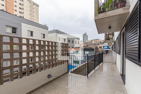 Varanda da Sala de apartamento para alugar com 2 quartos, 66m² em Vila Valparaíso, Santo André