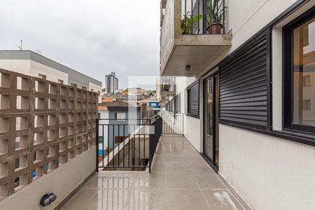 Varanda da Sala de apartamento para alugar com 2 quartos, 66m² em Vila Valparaíso, Santo André