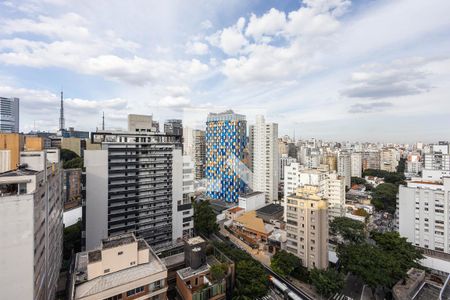 Varanda - Vista de apartamento para alugar com 1 quarto, 19m² em Pinheiros, São Paulo