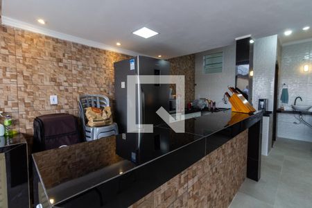 Detalhe da cozinha/churrasqueira de casa para alugar com 3 quartos, 250m² em Real, Praia Grande