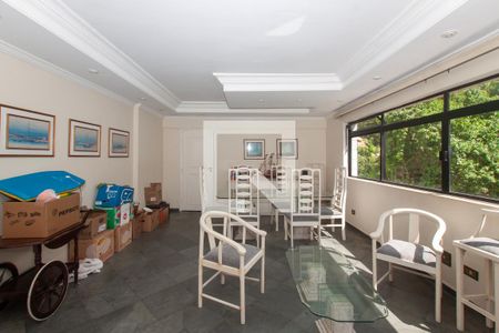 Sala de apartamento para alugar com 3 quartos, 130m² em Barra Funda, Guarujá