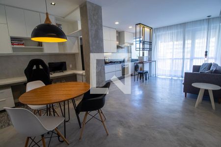 Sala/Cozinha de apartamento para alugar com 1 quarto, 51m² em Botafogo, Rio de Janeiro