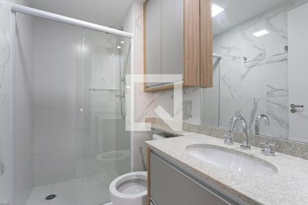 Banheiro de kitnet/studio para alugar com 1 quarto, 24m² em Tatuapé, São Paulo