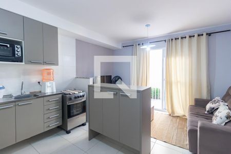 Sala e Cozinha de apartamento à venda com 1 quarto, 37m² em Ferreira, São Paulo