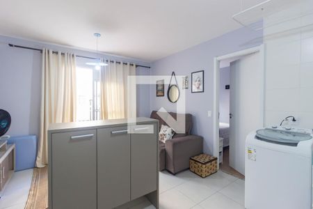 Sala e Cozinha de apartamento à venda com 1 quarto, 37m² em Ferreira, São Paulo