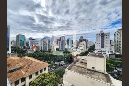 Vista da Suíte de apartamento à venda com 2 quartos, 63m² em São Pedro, Belo Horizonte