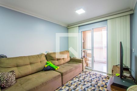 Sala de apartamento à venda com 3 quartos, 88m² em Parque São Vicente, Santo André