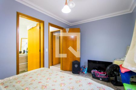 Quarto 1 - Suíte de apartamento à venda com 3 quartos, 88m² em Parque São Vicente, Santo André