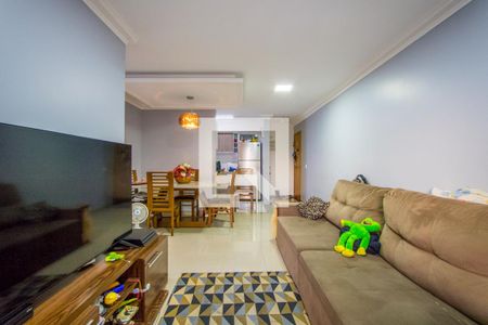 Sala de apartamento à venda com 3 quartos, 88m² em Parque São Vicente, Santo André
