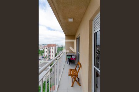 Varanda Sala e Cozinha Integrada  de apartamento para alugar com 1 quarto, 31m² em Vila Penteado, São Paulo