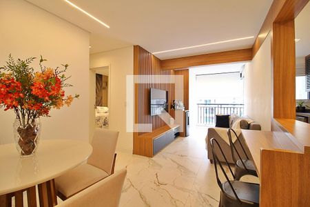 Sala de apartamento para alugar com 2 quartos, 67m² em Jardim, Santo André