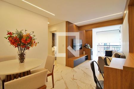 Sala de apartamento para alugar com 2 quartos, 67m² em Jardim, Santo André