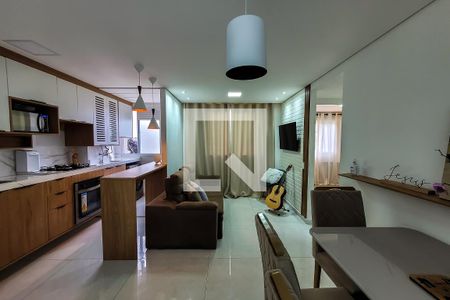 sala de estar/jantar de apartamento para alugar com 2 quartos, 45m² em Cambuci, São Paulo