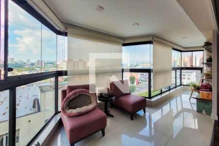 Varanda de apartamento à venda com 4 quartos, 186m² em Vila Caminho do Mar, São Bernardo do Campo