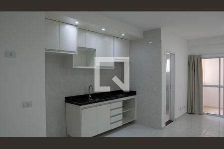 Sala/cozinha
 de apartamento para alugar com 1 quarto, 36m² em Vila Granada, São Paulo