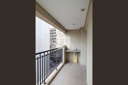 Varanda da Sala de apartamento para alugar com 1 quarto, 40m² em Centro Histórico de São Paulo, São Paulo