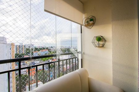 Varanda da sala de apartamento para alugar com 2 quartos, 50m² em Jardim Jamaica, Santo André