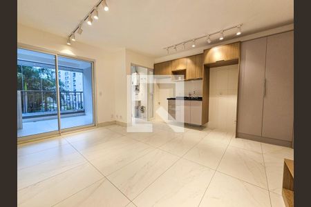 Sala/Cozinha de apartamento para alugar com 2 quartos, 66m² em Santo Amaro, São Paulo